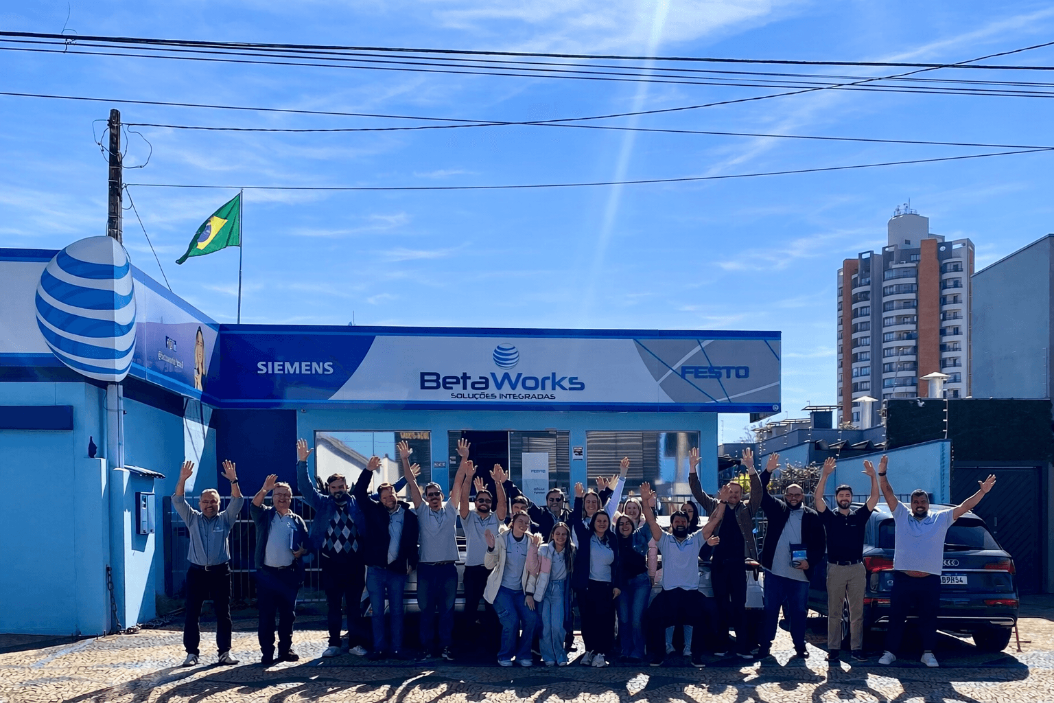 Equipe BetaWorks na matriz